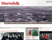 Tablet Screenshot of diariofolk.com